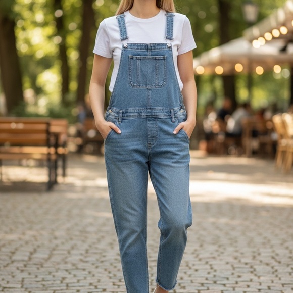 Isabel Maternity by Ingrid & Isabel Denim - Isabel Maternity by Ingrid & Isabel Light Blue Denim Overalls